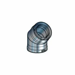 BI-Pellet 80/130 EC 45 kolano