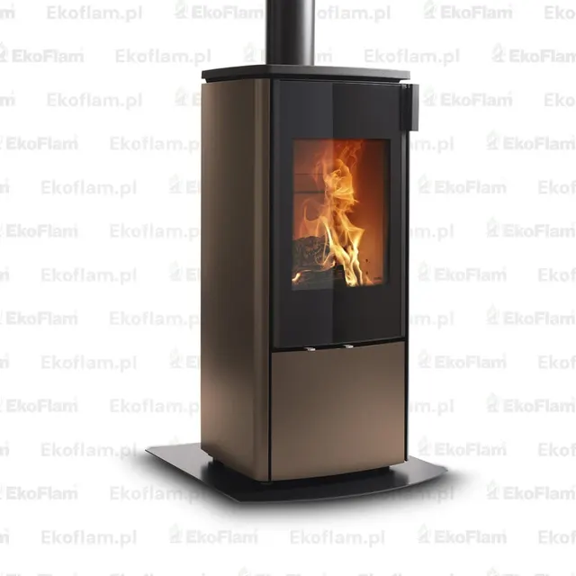 Kominek na drewno Nobis 8/10 Zenith 600 stal brązowa