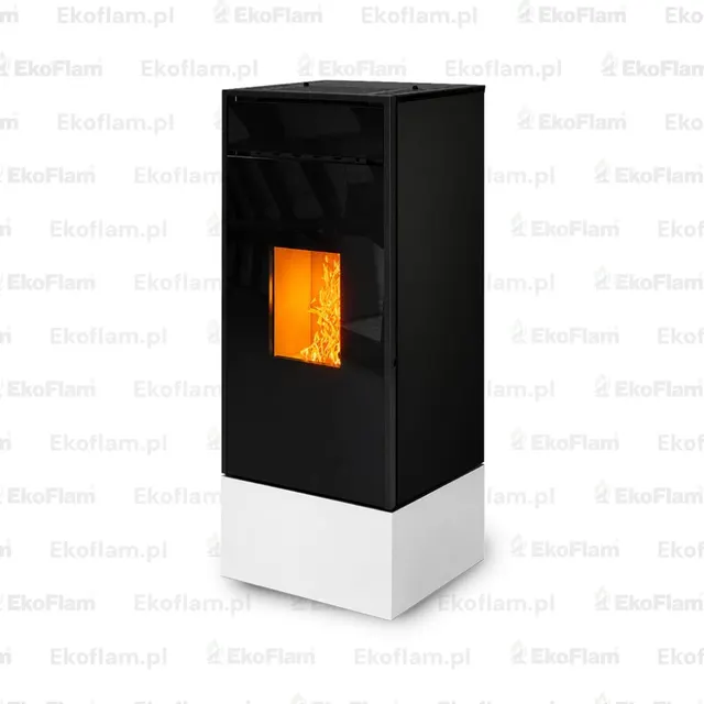 Kominek na pellet Moretti Design Kubic Relax 12 stal biały