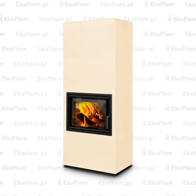 Kominek na drewno Romotop Solid F Top ceramika  35300 narcyzowy