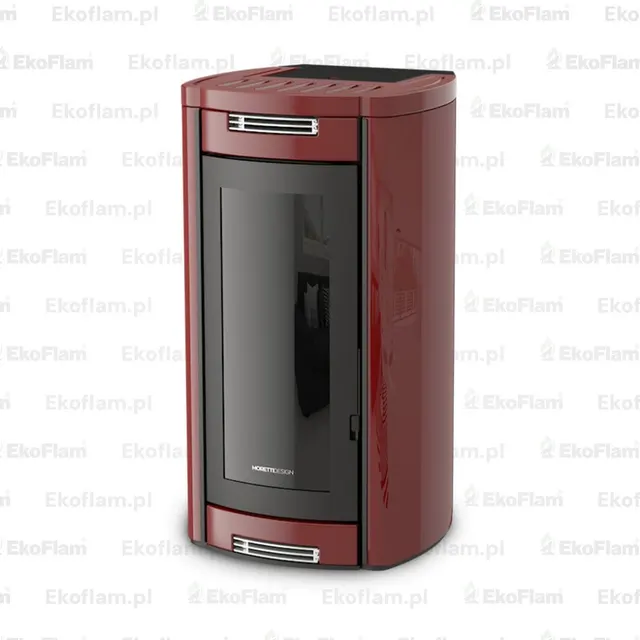 Kominek na pellet Moretti Design Aladino Relax Style 12 stal bordowy