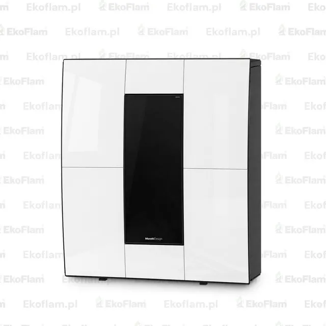 Kominek na pellet Moretti Design Compact Relax Glass 10 szkło białe
