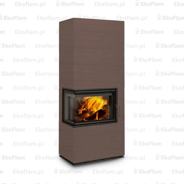 Kominek na drewno Romotop Solid L Top ceramika  60400 orzech wloski
