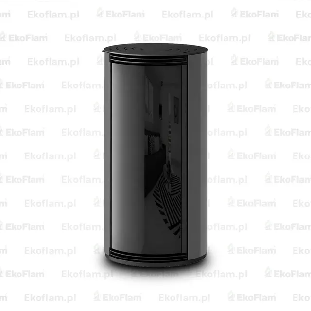 Kominek na pellet Moretti Design Trifolium Air szkło szare