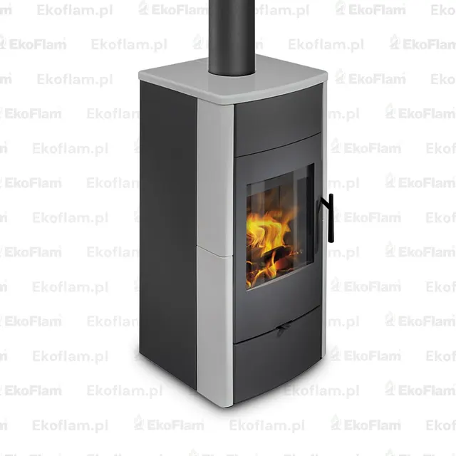 Kominek na drewno Romotop Espera 01 CERAMIKA  51502 gołębi szary
