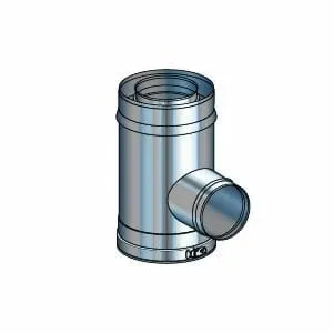 BI-Pellet 80/130 TE trójnik adapterowy