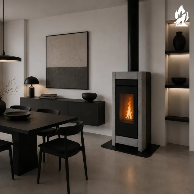 Kominek na pellet Thermorossi Essenza Natural Plus steatyt