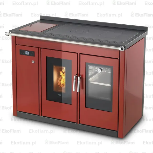 Pellet cooker Klover Smart 120 BT steel bordo