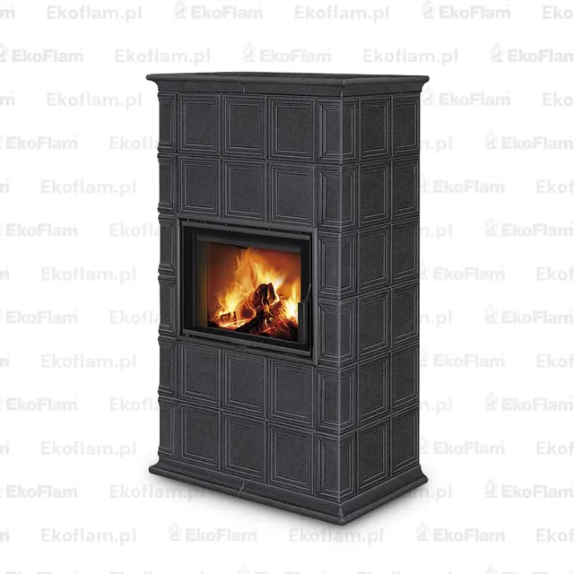 Kominek na drewno Romotop Baracca 11 ceramika  56506 platynowy