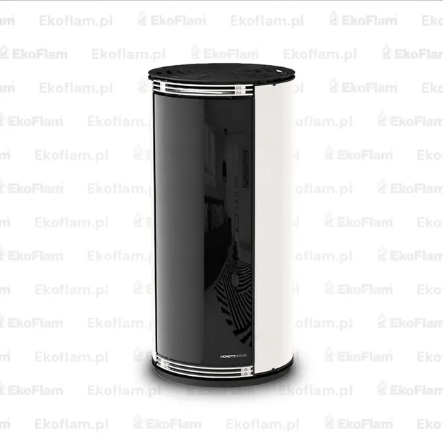 Kominek na pellet Moretti Design Globe Glass Relax 9 szkło białe