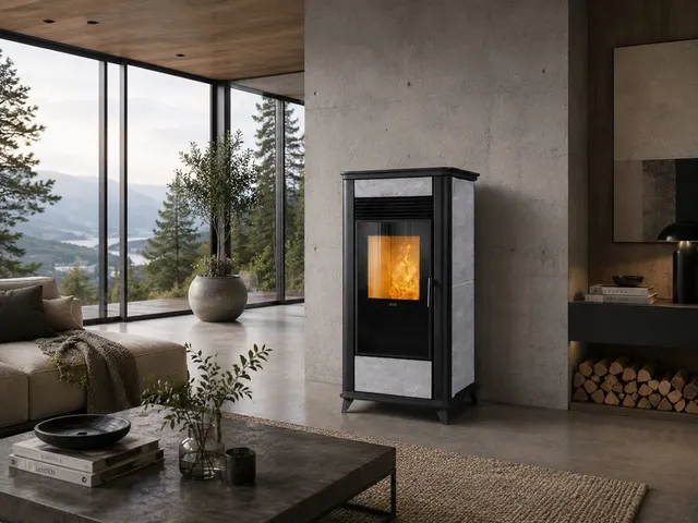 Kominek na pellet Klover Class 90 Multi-Air steatyt