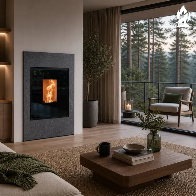 Kominek na pellet Nobis HB14/17 Ulisse gres dark
