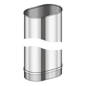 OVALWG 100-200 WED 100 straight pipe