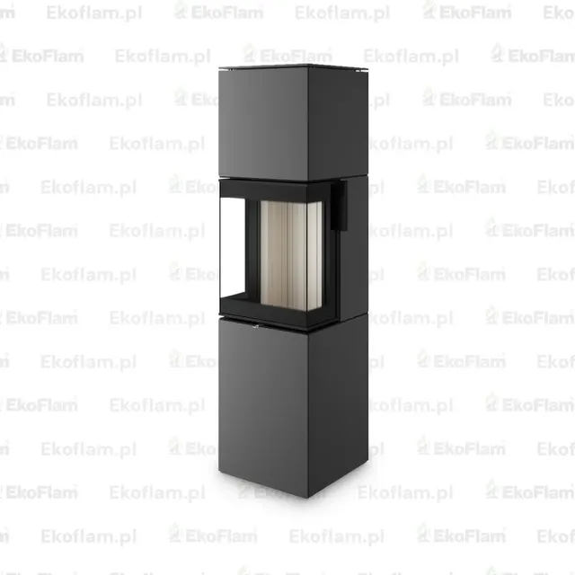 Kominek na drewno Spartherm Trico S stal titan