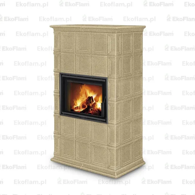 Kominek na drewno Romotop Baracca 11 ceramika  61660 jogurtowy