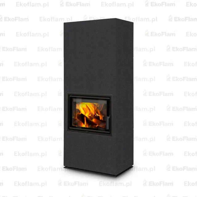 Kominek na drewno Romotop Solid F Top ceramika  40100 nero