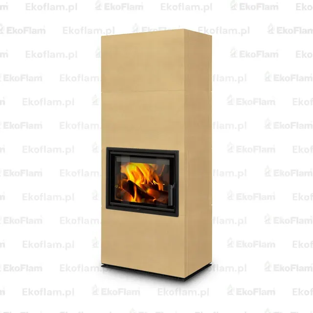Kominek na drewno Romotop Solid F ceramika  63100 orzechowy