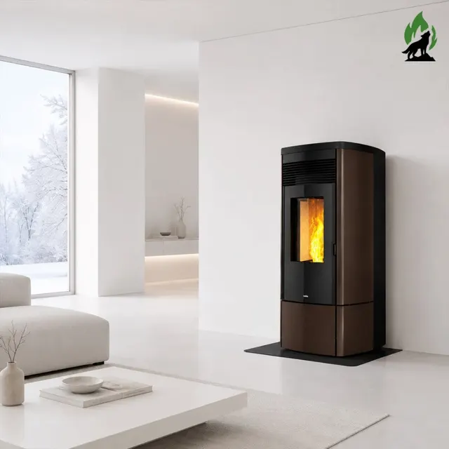 Kominek na pellet Nobis A11/13 Zenith Plus V stal brązowa