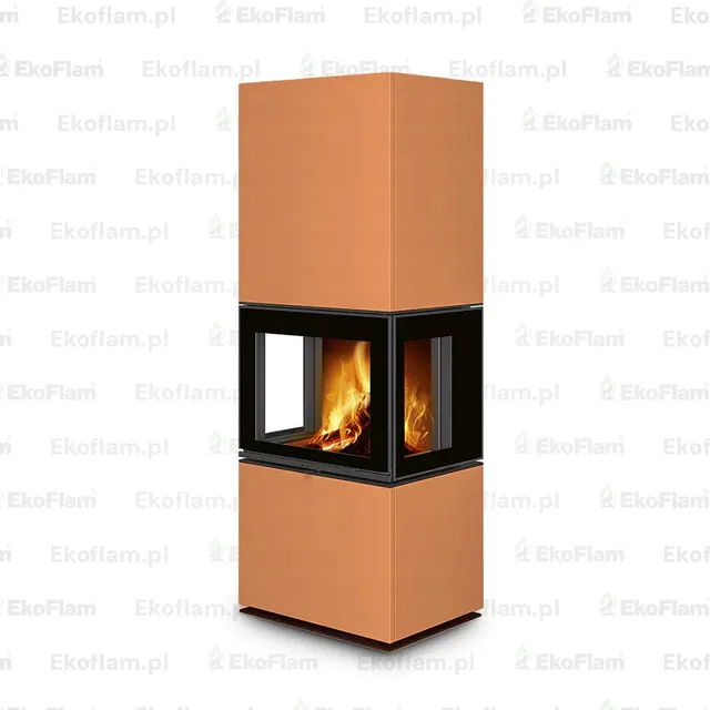Kominek na drewno Romotop Lera C GH ceramika  63600 terra