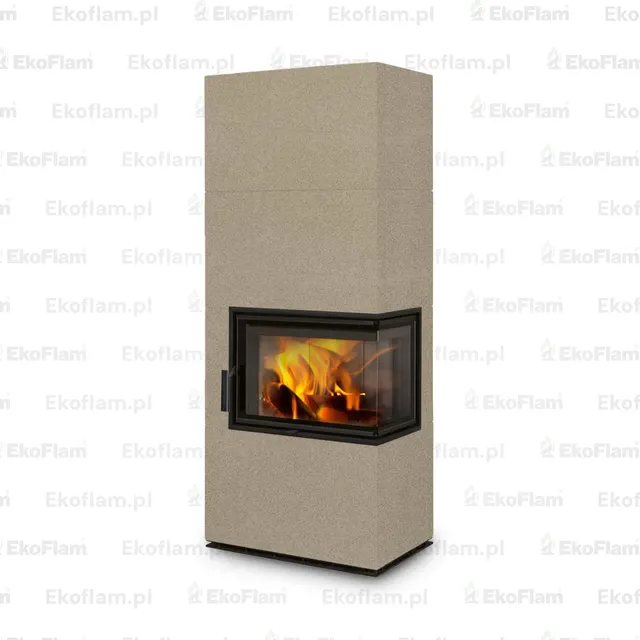 Kominek na drewno Romotop Solid R Top ceramika  61660 jogurtowy