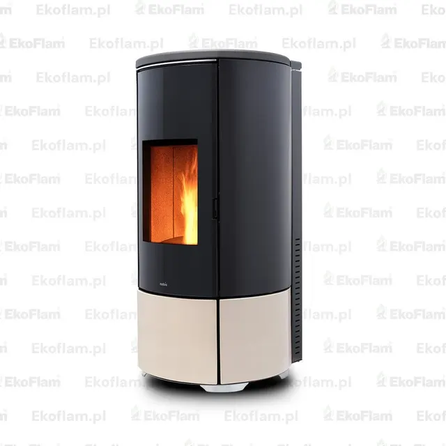 Kominek na pellet Nobis H10/12 Shape ceramika orzechowa