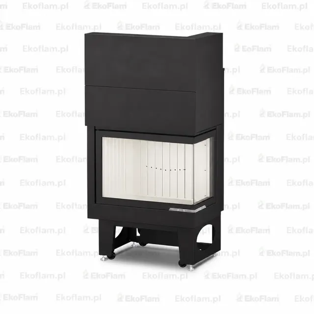 Kominek na drewno Moretti Design Latodesign 90 prawy