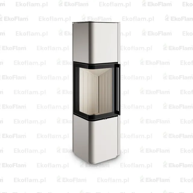 Kominek na drewno Spartherm Cubo L stal perłowa