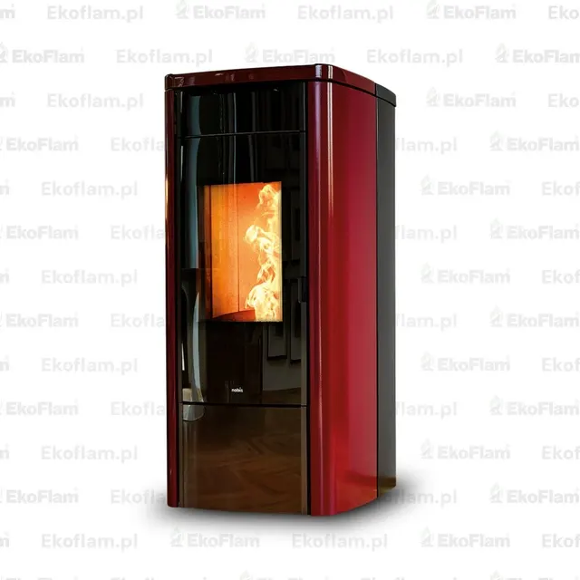 Kominek na pellet Nobis H14/17 Shape stal bordowa