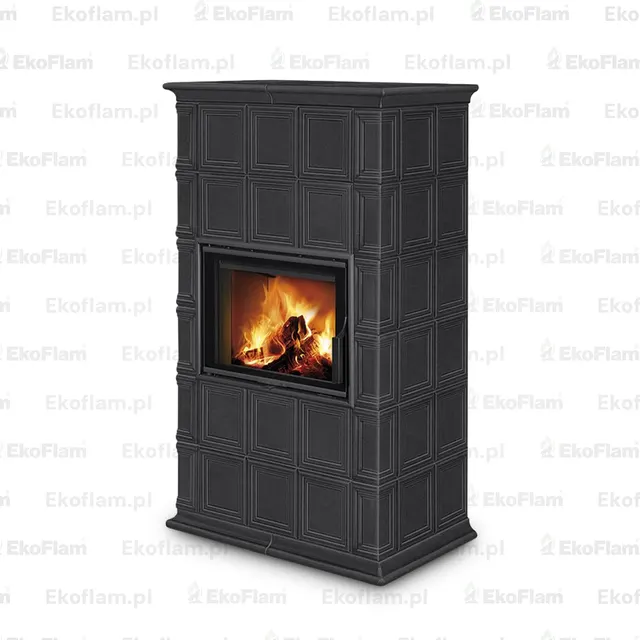 Kominek na drewno Romotop Baracca 11 ceramika  57444 ciemna stal