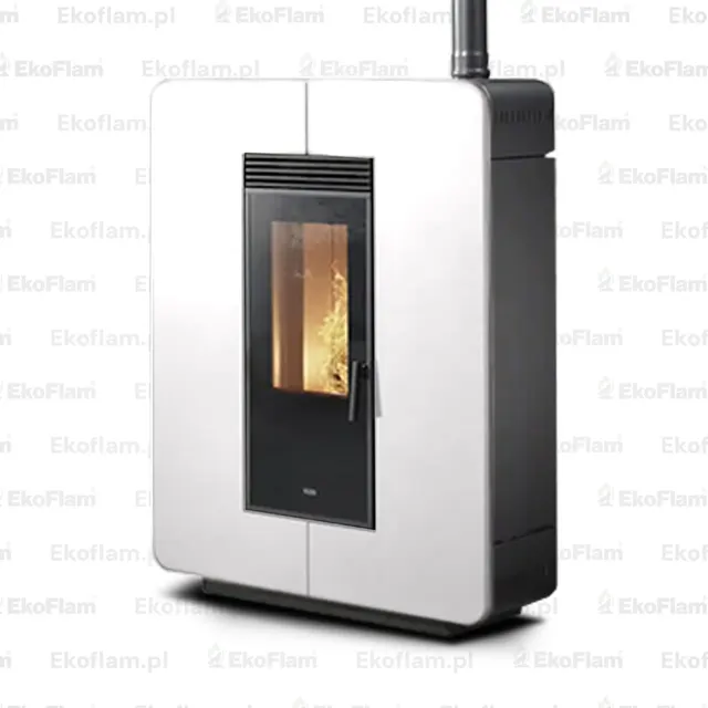 Kominek na pellet Klover Astra Multi-Air stal kość słoniowa