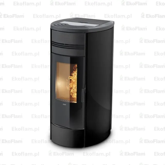 Kominek na pellet Klover Style 180 stal czarna