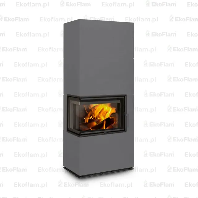 Kominek na drewno Romotop Solid L Top ceramika  58507 stalowy