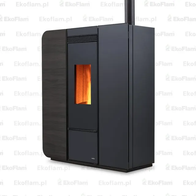Kominek na pellet Nobis H17 Light drewno czarne