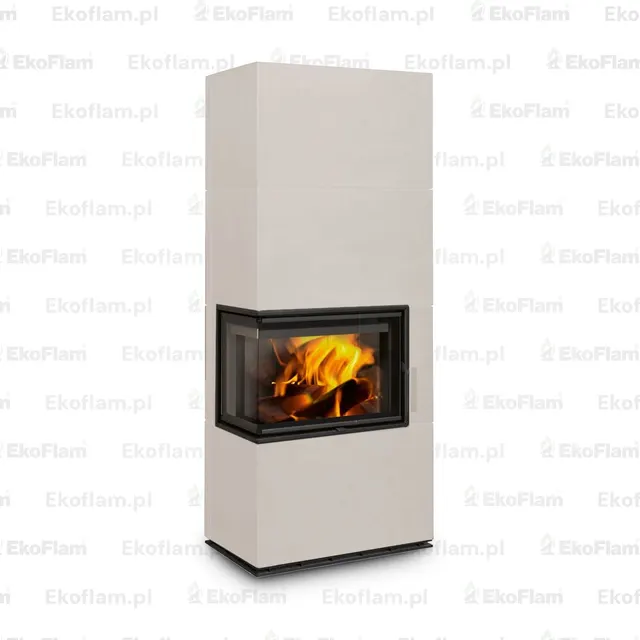 Kominek na drewno Romotop Solid L Top ceramika  83606 melanit