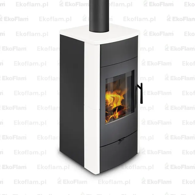 Kominek na drewno Romotop Espera 01 CERAMIKA  95508 perłowy