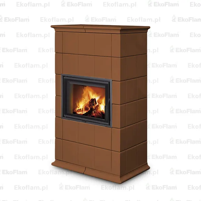 Kominek na drewno Romotop Baracca 10 ceramika  67300 miodowy