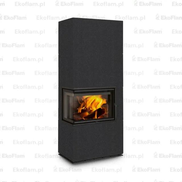Kominek na drewno Romotop Solid L ceramika  40100 nero