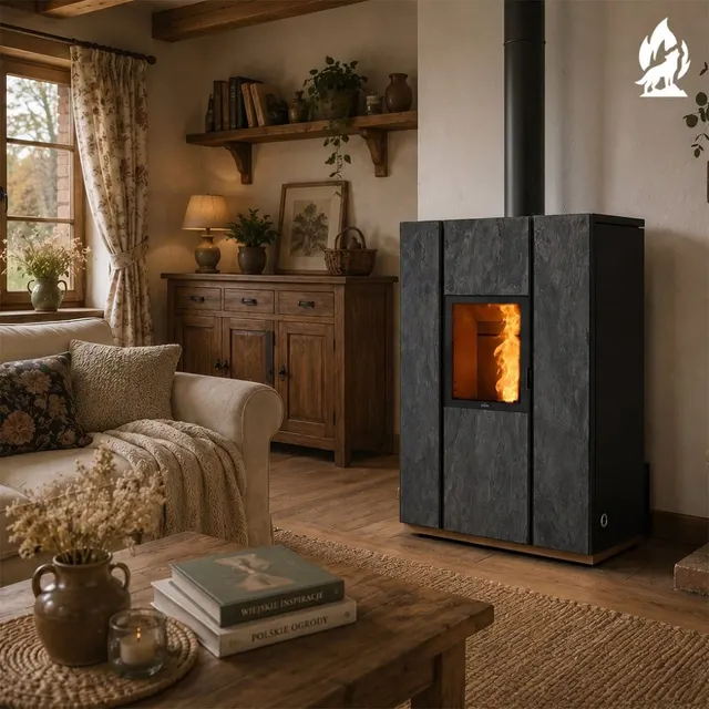 Kominek hybrydowy Nobis Unica 10 V gres dark
