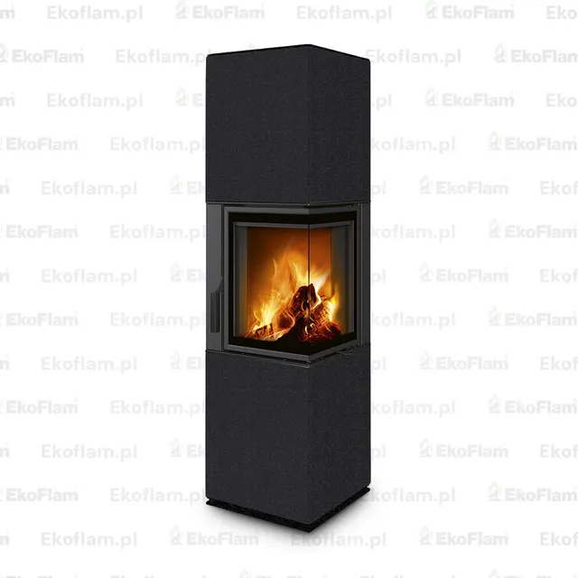 Kominek na drewno Romotop Harmony R HA ceramika  40100 nero