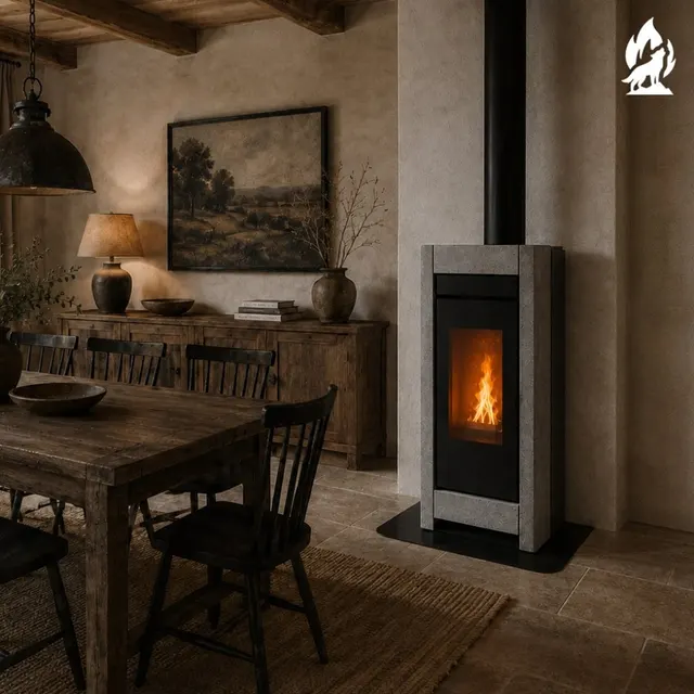 Kominek na pellet Thermorossi Essenza Natural Plus steatyt