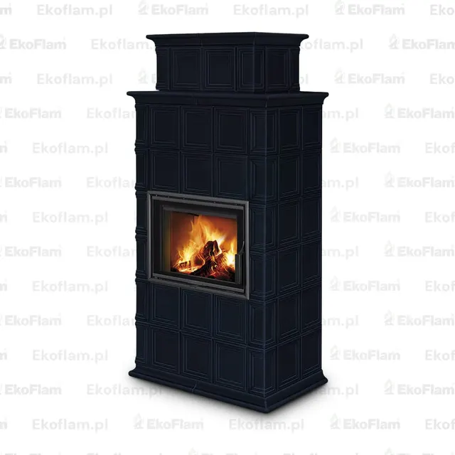 Kominek na drewno Romotop Baracca 11H ceramika  29200 modry