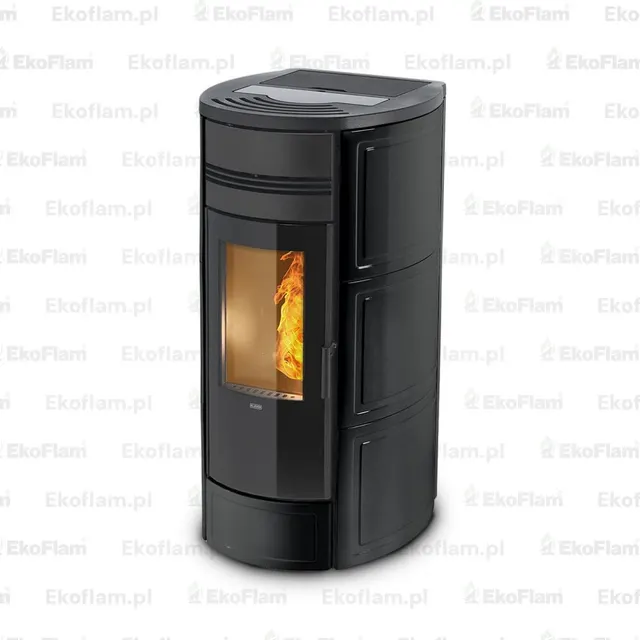 Kominek na pellet Klover Style 180 Plus ceramika czarna