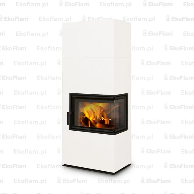 Kominek na drewno Romotop Solid R Top ceramika  92360 kość słoniowa matowy
