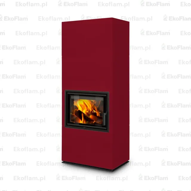 Kominek na drewno Romotop Solid F Top ceramika  75705 wiśniowy