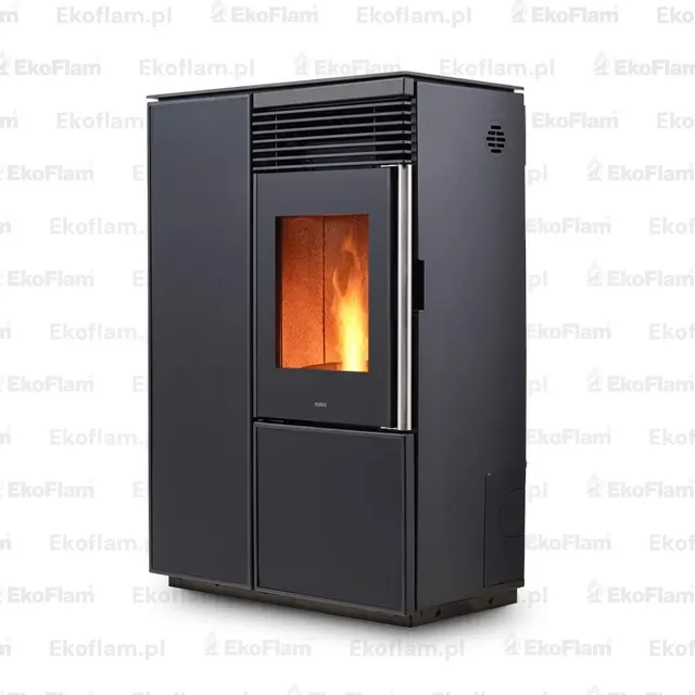 Kominek na pellet Nobis A10 Light C szkło czarne