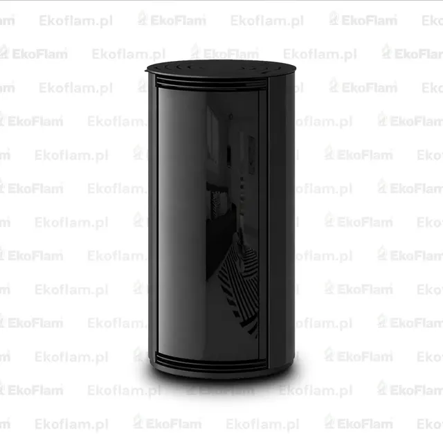 Kominek na pellet Moretti Design Trifolium Air szkło czarne
