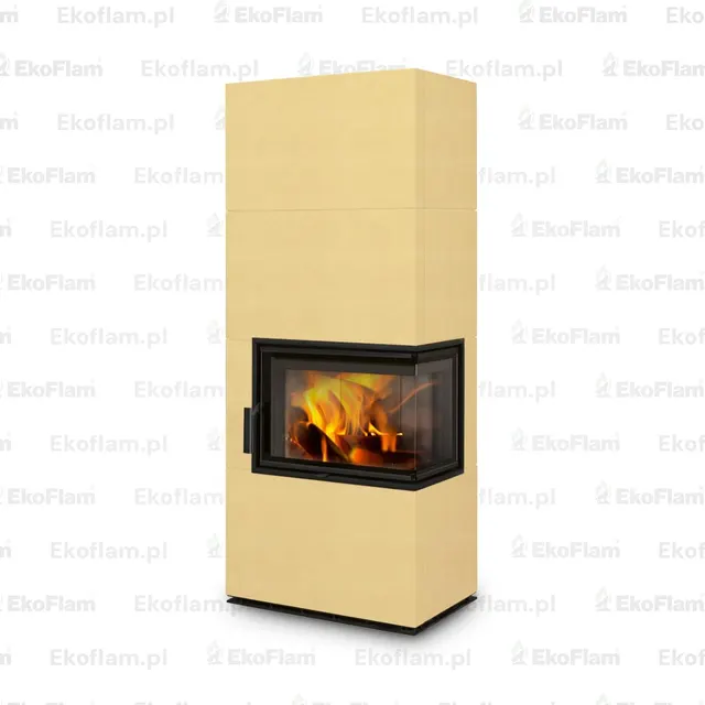 Kominek na drewno Romotop Solid R ceramika  63100 orzechowy