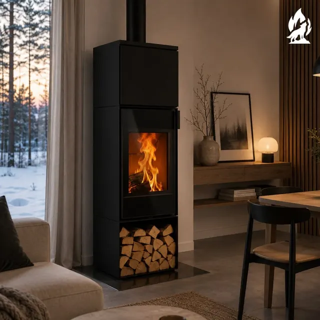 Kominek na drewno Nobis 8/10 Flat 100