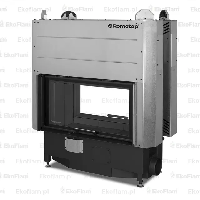 Kominek na drewno Romotop HEAT T 3G L 88.50.06 ciemny