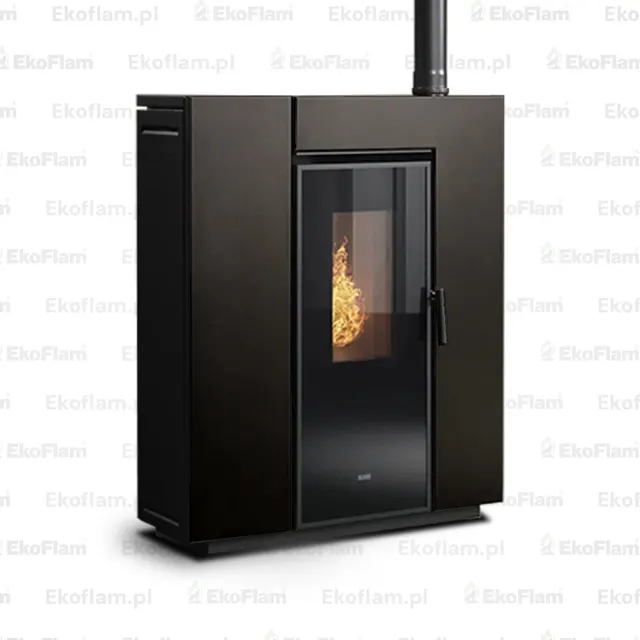 Kominek na pellet Klover Klin 80 Air stal czarna